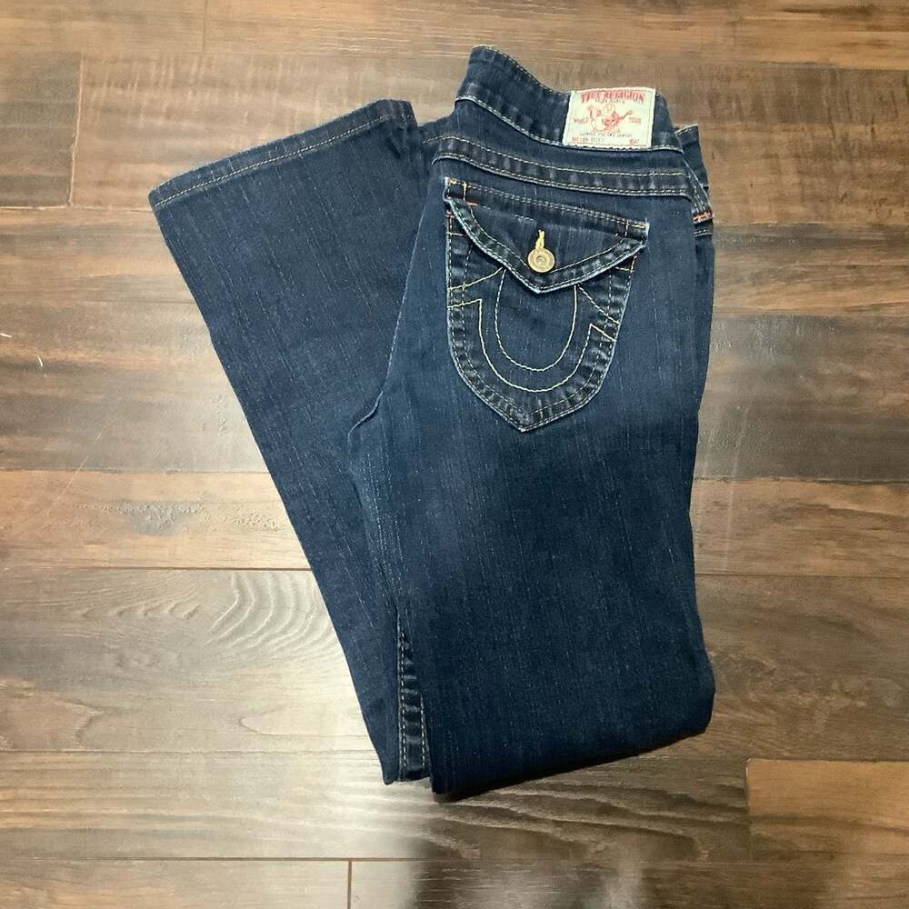 True Religion Women's Section Becky Bootcut Jeans Dark Wash